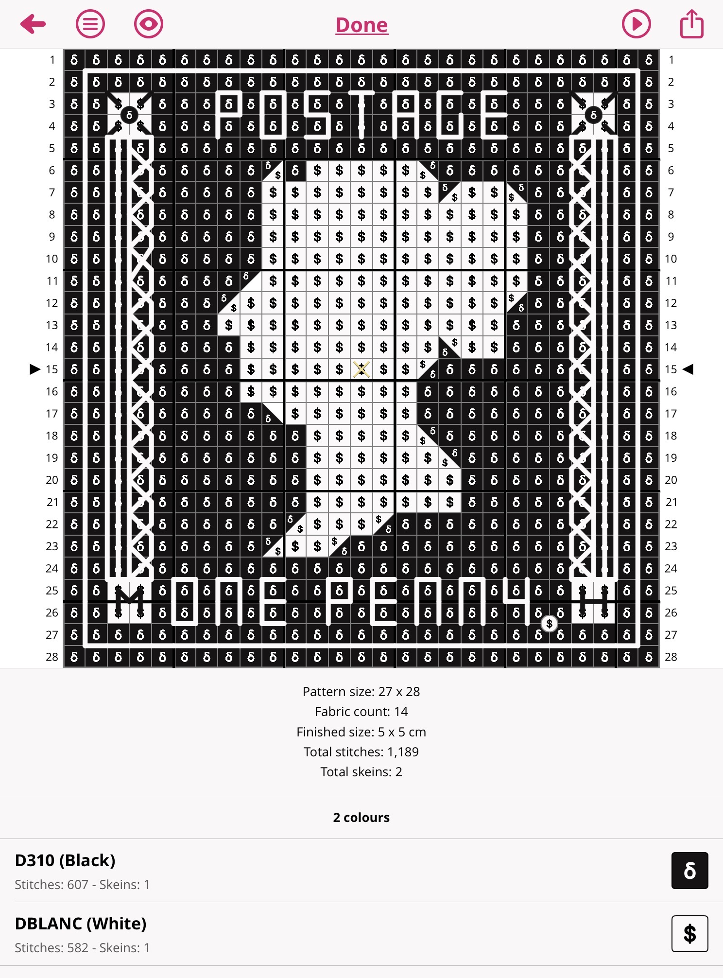 Penny Black Pattern